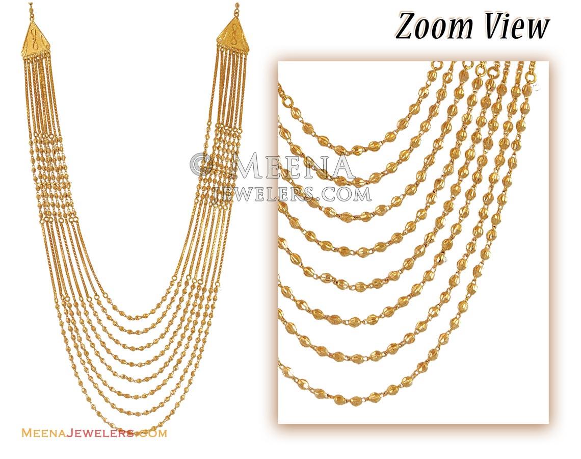 Buy Gold Plated Layered Station Bead Necklace - Accessorize India