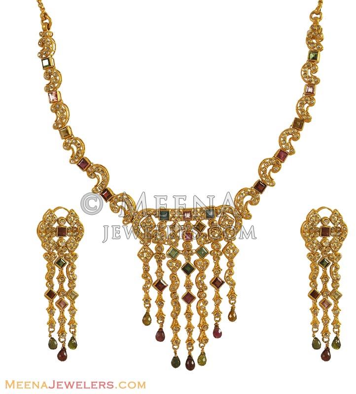 اطقم  المعلم 61_Diamond_neckalce_set_10397