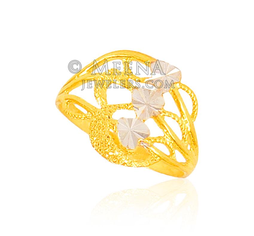 Buy quality 22 Karat Yellow Gold Geometric Finger Ring in Surat