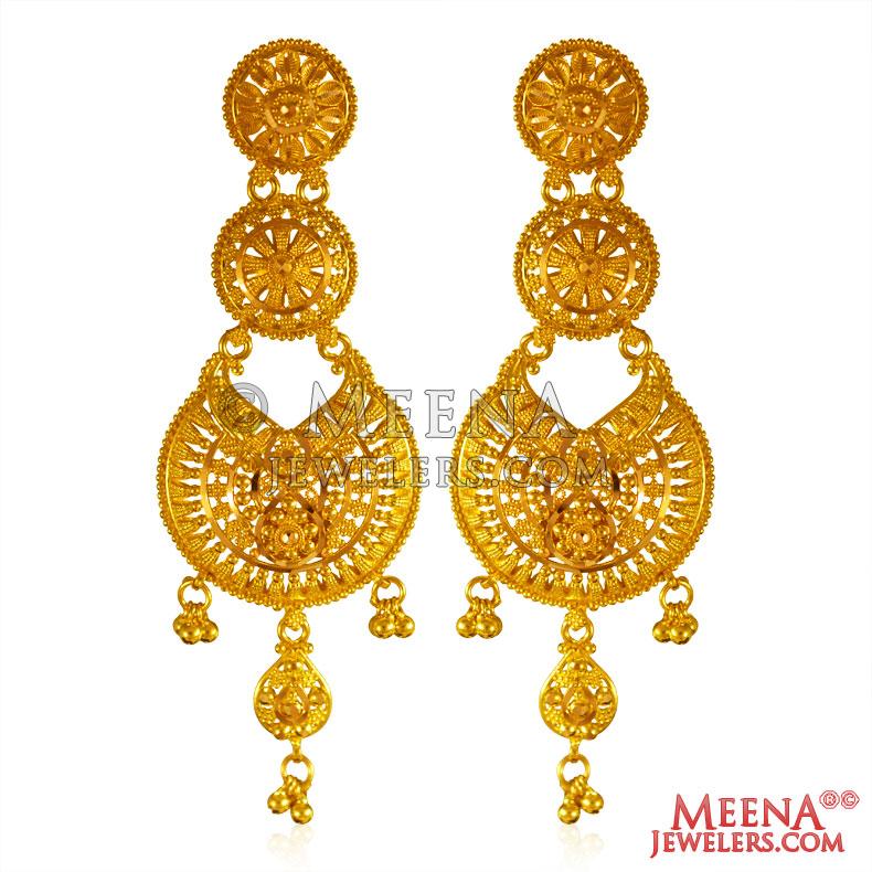 Buy Tanvi J Traditional Gold Plated Copper Bali Earring (Bouti) for Women  and Girls at Amazon.in