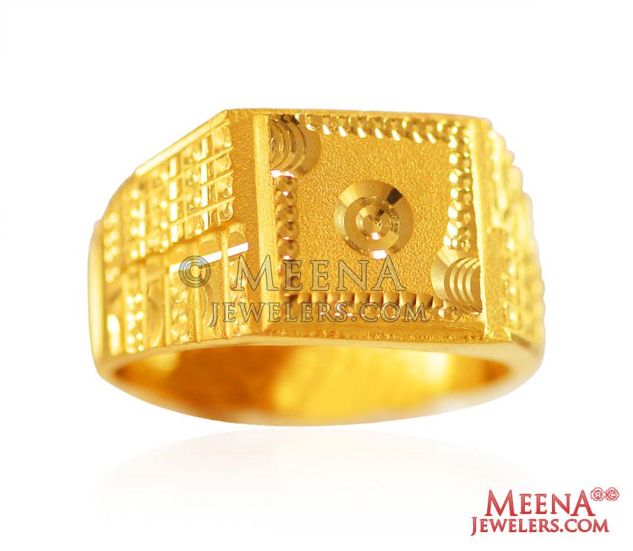 Unique Golden And Silver Antique Indian Ring - J.S Jewellery Store PK