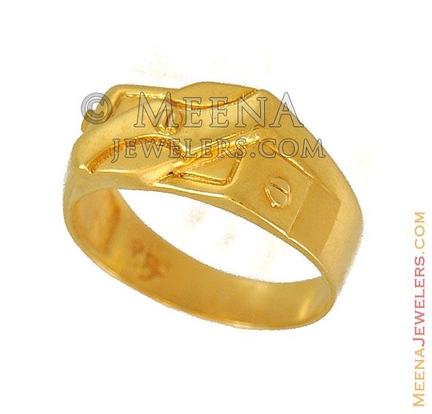 22k Plain Gold Ring JGS-2208-07092 – Jewelegance