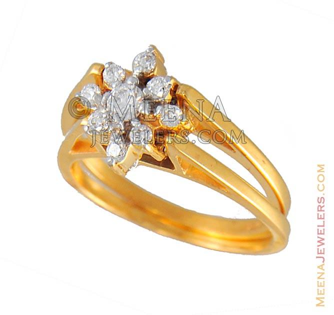 Huitan Simple Gold Color Ring For Ladies Stylish Female CZ Jewelry Daily  Accessories For Girls Wholesale Lots&Bulk Dropshipping