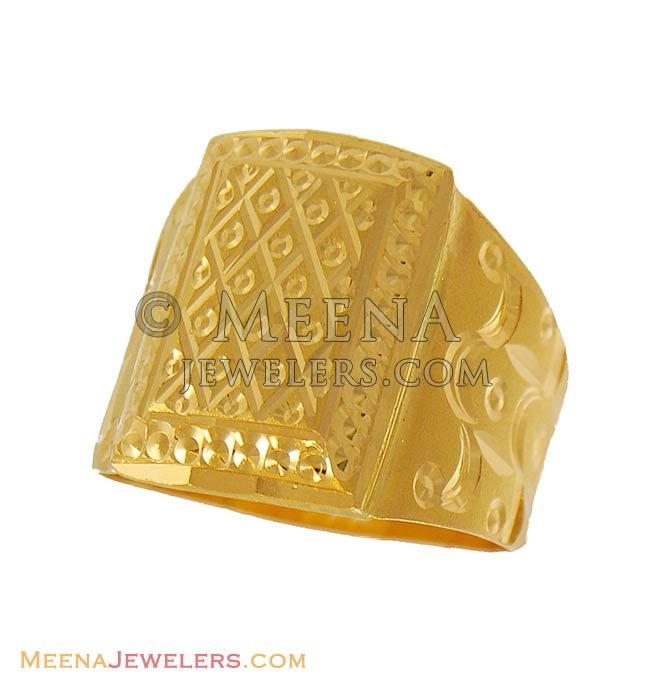 Buy Pure 20k Gold Ring, Men and Women Yellow Gold Ring Jewelry, Indian Pure  Gold Carved Design Ring for Gift, Dainty Ring for Gift Online in India -  Etsy