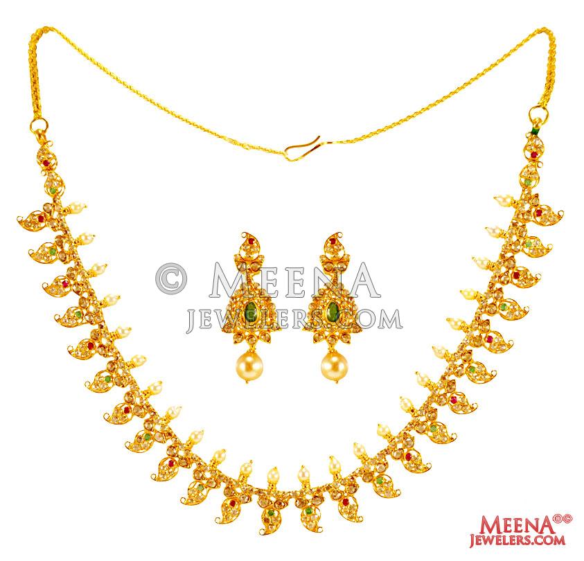 Buy Era Uncut Diamond Necklace set NSNK0404262 for Women Online | Malabar  Gold & Diamonds