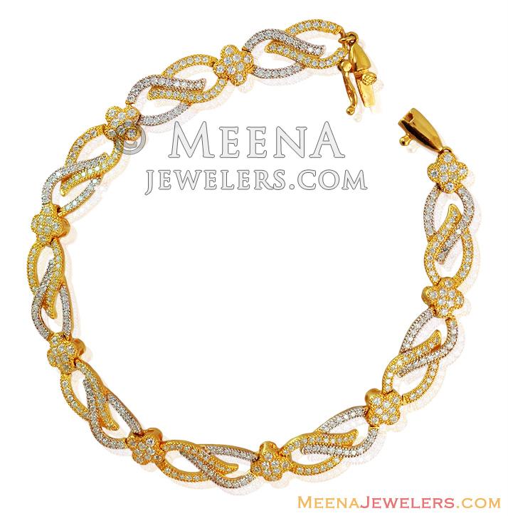 22K Gold Dangle Charms Bracelet | Raj Jewels