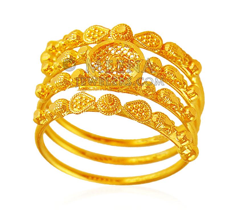 Gold Plated Spiral Ring \u2022 Spiral ring \u2022 Layered ring \u2022 Stackable ring \u2022 Statement ring