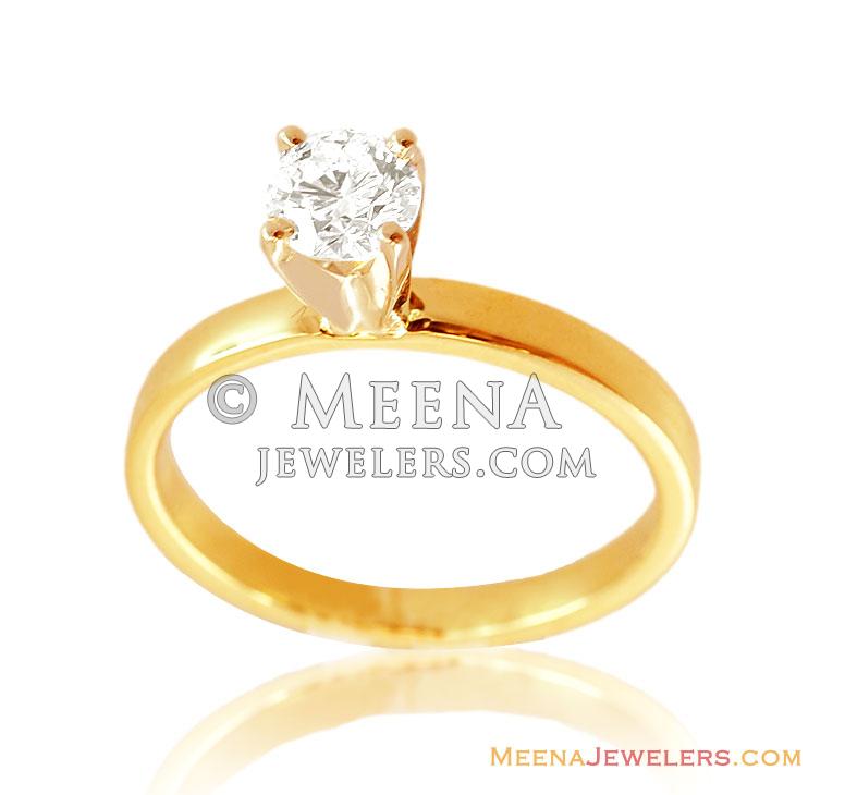 KISNA Solitaire Diamond Ring for Women 18kt Diamond Yellow Gold ring Price  in India - Buy KISNA Solitaire Diamond Ring for Women 18kt Diamond Yellow  Gold ring online at Flipkart.com