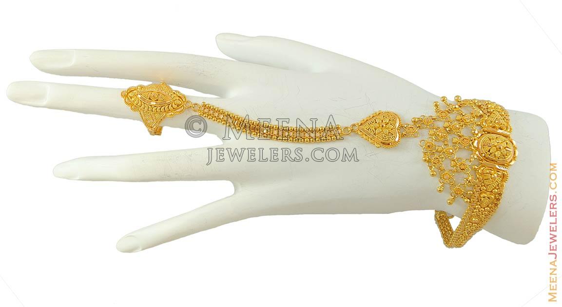 Buy Lucky Jewellery Elegant White Color Gold Plated Finger Ring Bracelet  Hand Harness Hathphool for Girls & Women (76-L1HM-06-W) Online at Best  Prices in India - JioMart.