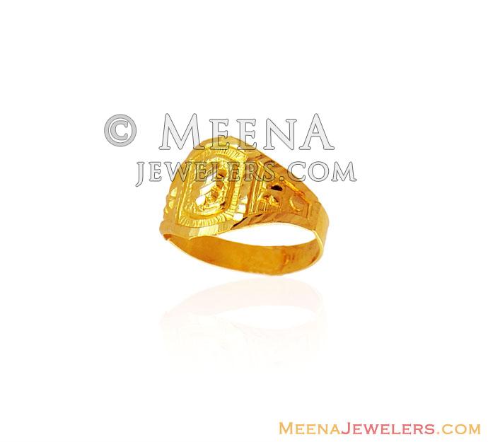 Cute Butterfly Gold Baby Ring