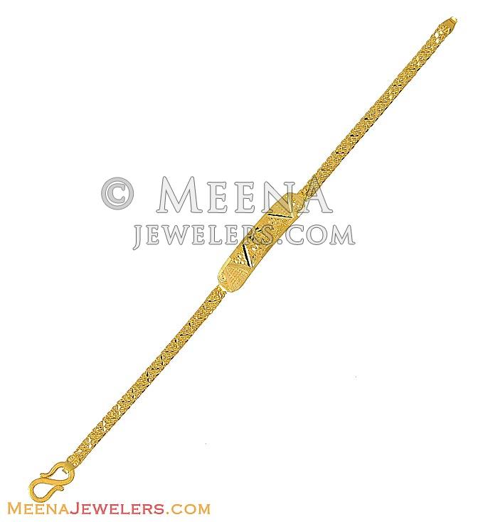 22k Gold Baby Bracelet BaBr8850 22Kt Gold hand crafted baby