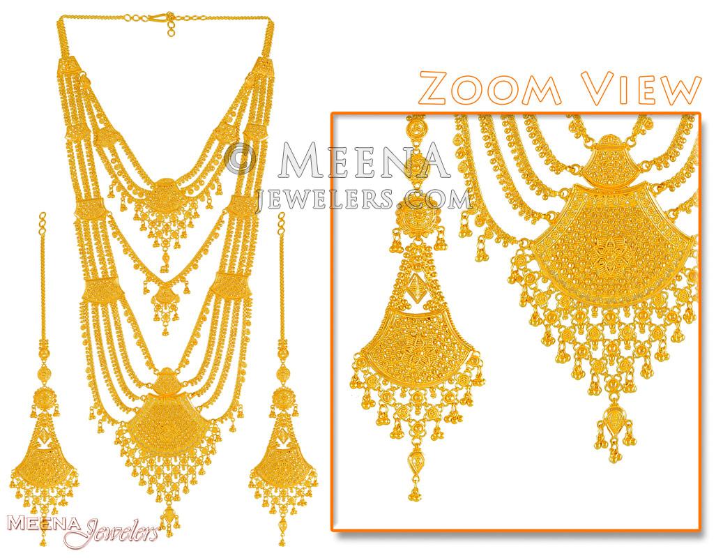 22Kt Gold Rani Haar - StBr3358 - Typically Rani Haar is a set of 2 ...
