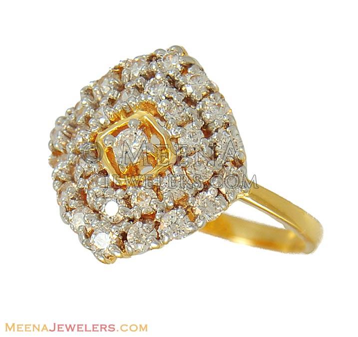 22k Ring With Star Signity - RiLs8080 - 22k gold fancy ring with star ...