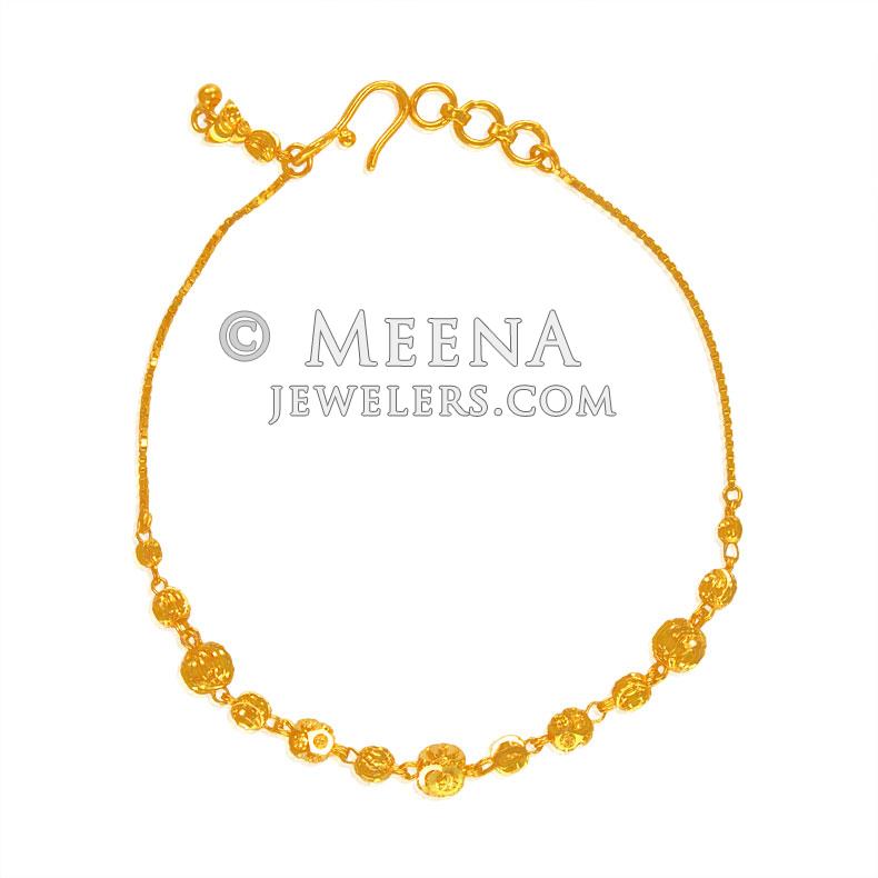 22Kt Gold Fancy Bracelet for Ladies brla23017 22KT Gold bracelet