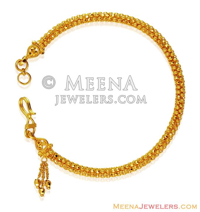 22K Beautiful Ladies Bracelet brla15800 22k Gold Ladies Bracelet