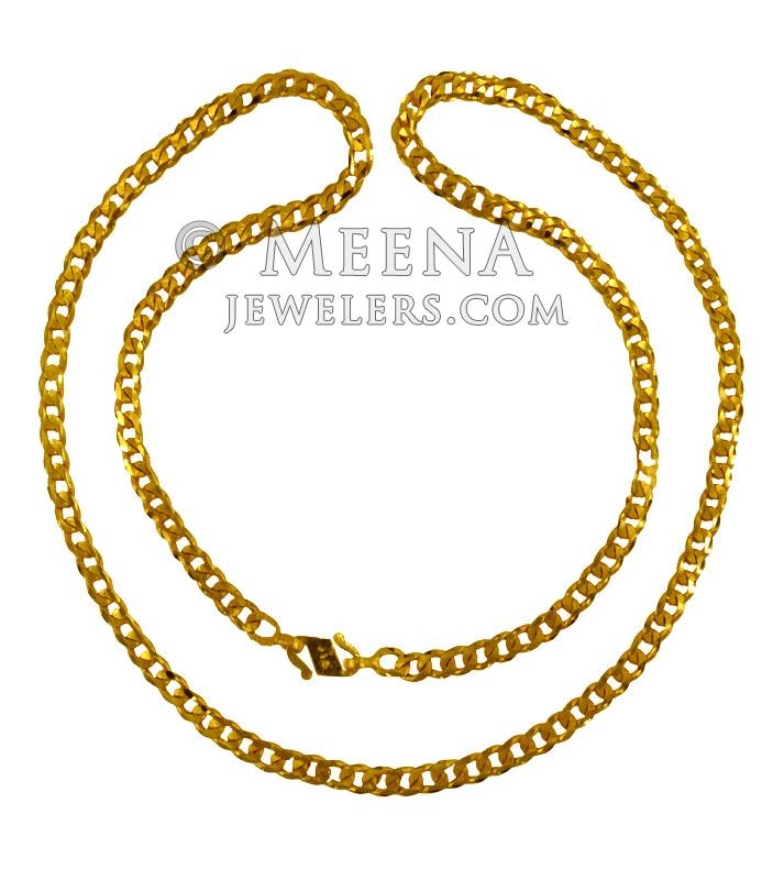 22K Gold Mens Chain ChPl24099 22kt Gold chain for Men's is designed