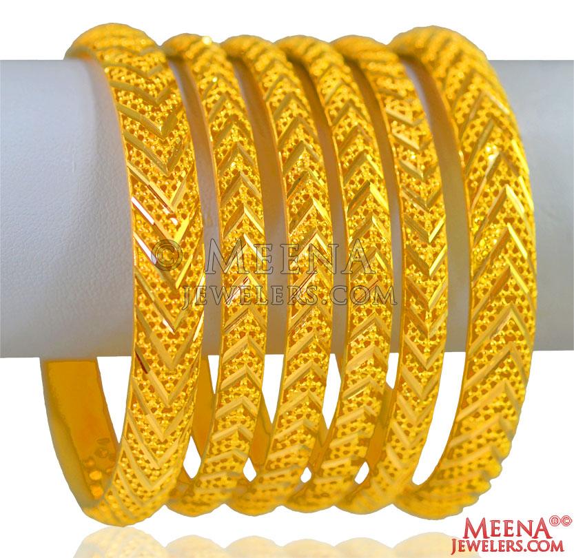 2 bangles set gold price