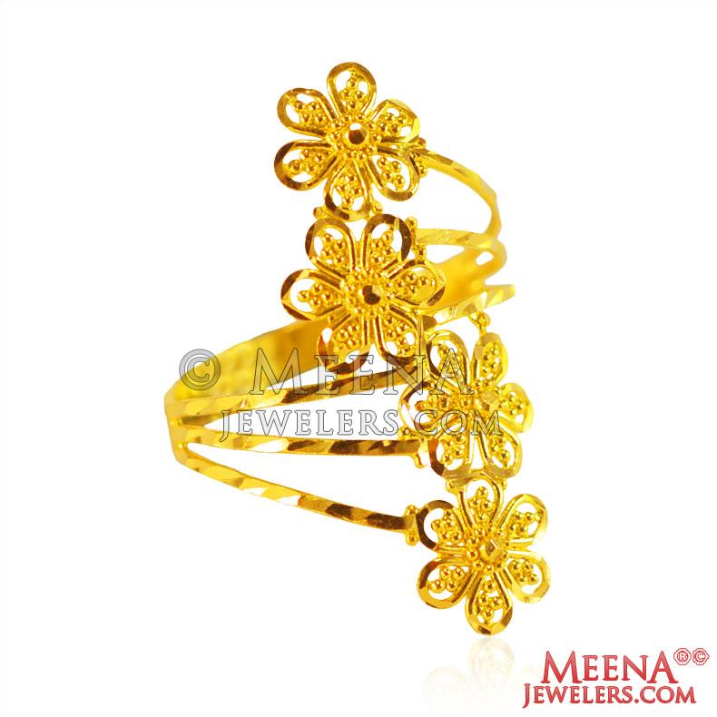 22kt Gold Fancy Ladies Ring - Rilg27079 - 22kt Gold Fancy Ladies Ring ...