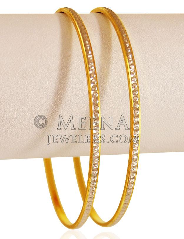 22K Gold Machine Bangles (2PC) - bago21978 - 22K Gold Machine Bangles ...