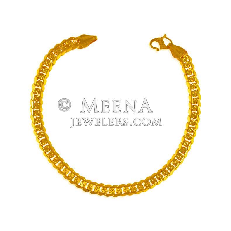 22Kt Gold Men Bracelet BrMb24208 22K Gold bracelet for men's is