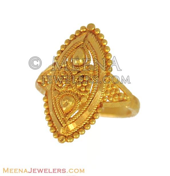 22kt Baby Girl Ring BjRi10928 22kt gold ring (for baby girls) with