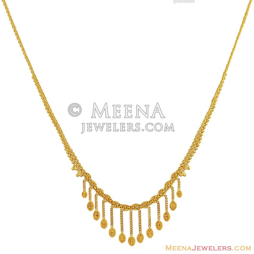 22Kt Gold Ladies Fancy Chain ChFc11841 22Kt Gold Fancy Chain with