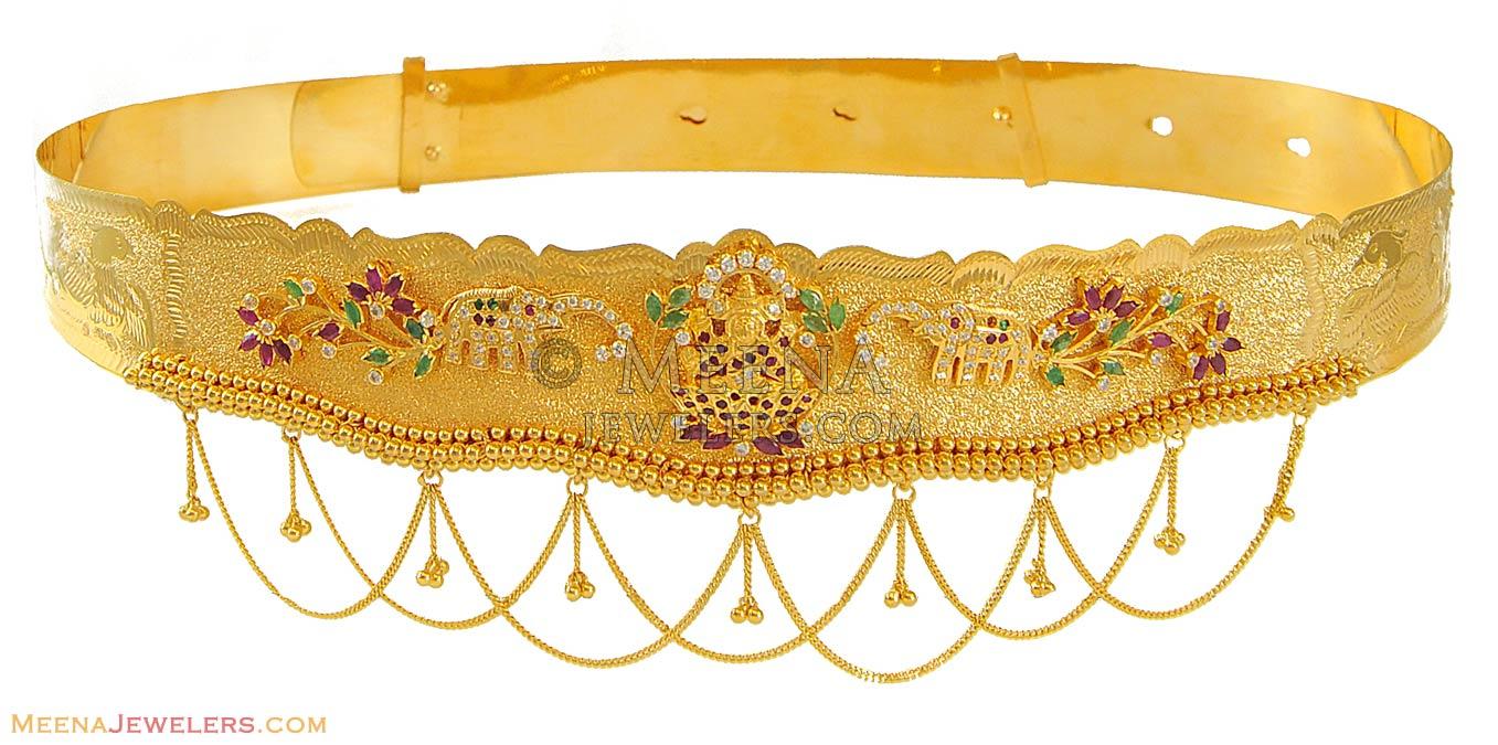 latest gold waist belt designs