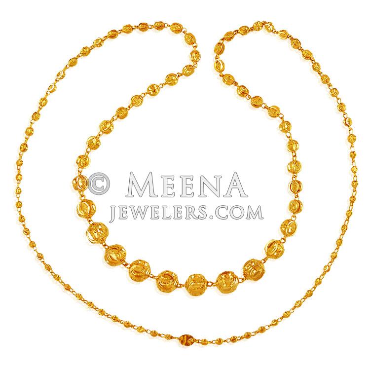 22KT Gold Ladies Chain ChLo21573 22KT Gold ladies chain. Chain is