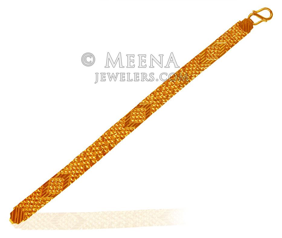 22 Karat Gold Reversible Bracelet - BrMb20208 - 22K gold bracelet for ...