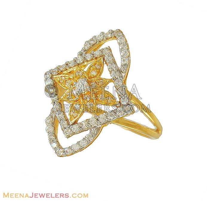 Ring Star Signity (22K Gold) - RiLs8095 - 22Kt Gold Ladies fancy Ring ...