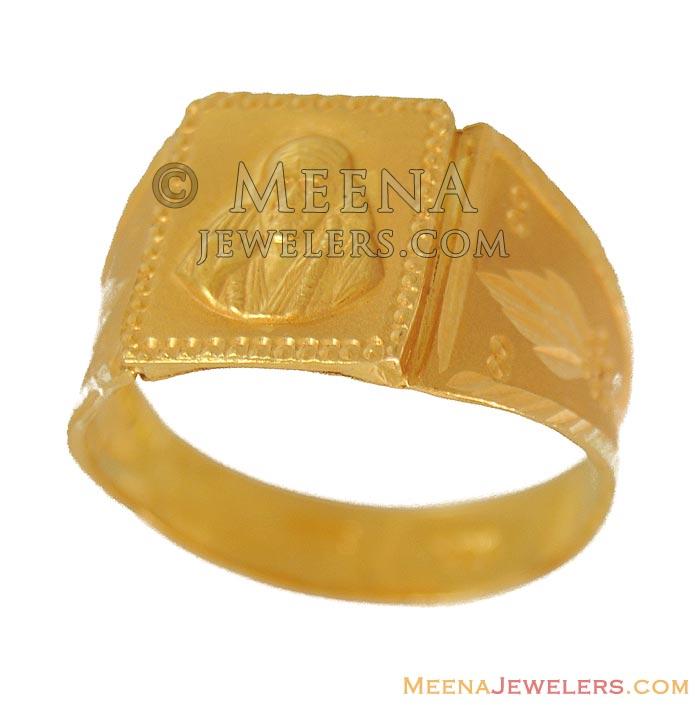 Satya Sai Baba Ring (22Kt) - RiMs9756 - Religious Satya Sai Baba Ring ...