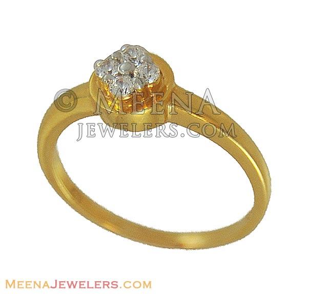 22K Star Signity Ring - RiLs8635 - 22Kt Ladies Gold Ring with Four Star ...