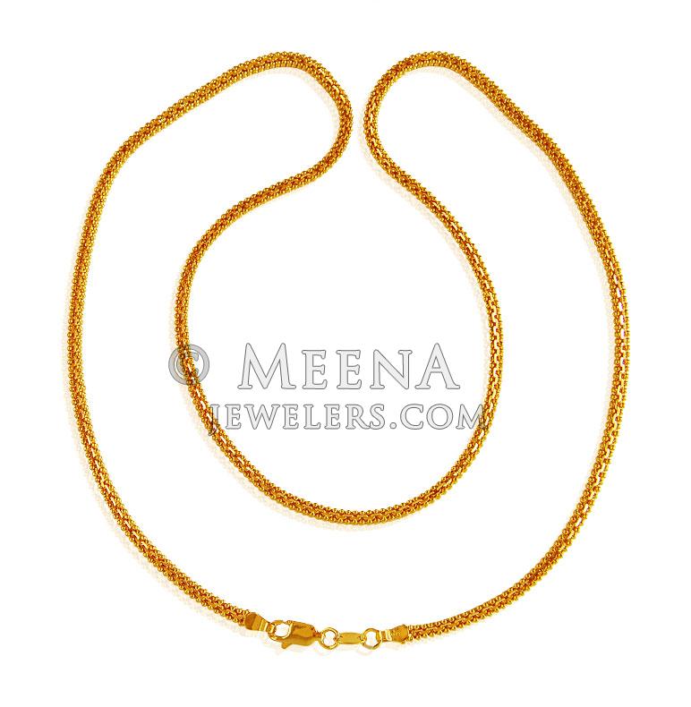22 Karat Gold Chain (22 In) ChPl20466 22K Gold chain for Men's is