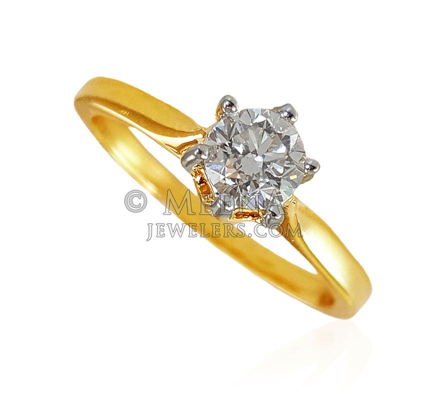 18K Yellow Gold Diamond Ring - DiRi22116 - 18Kt Yellow Gold Diamond