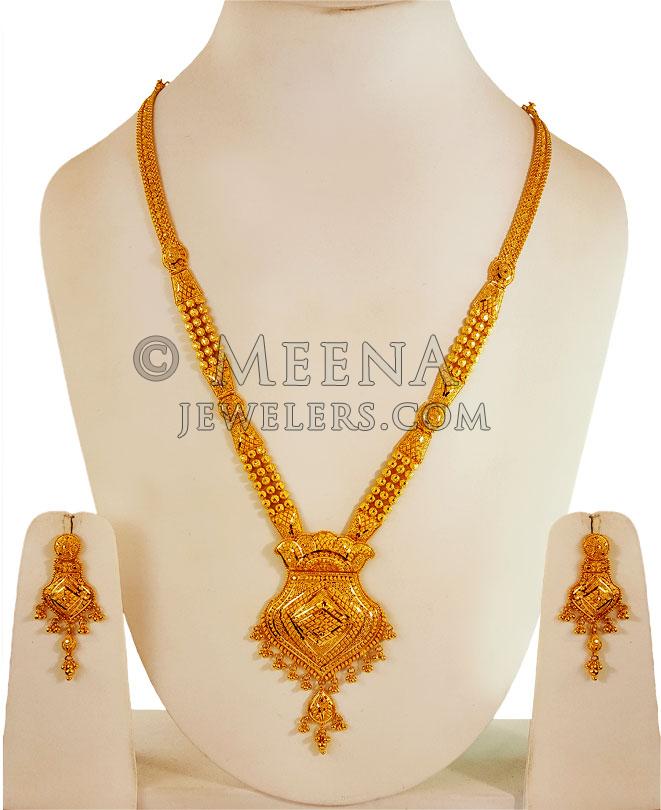 22K Yellow Gold Long Necklace StGo22229 22K Yellow Gold Long