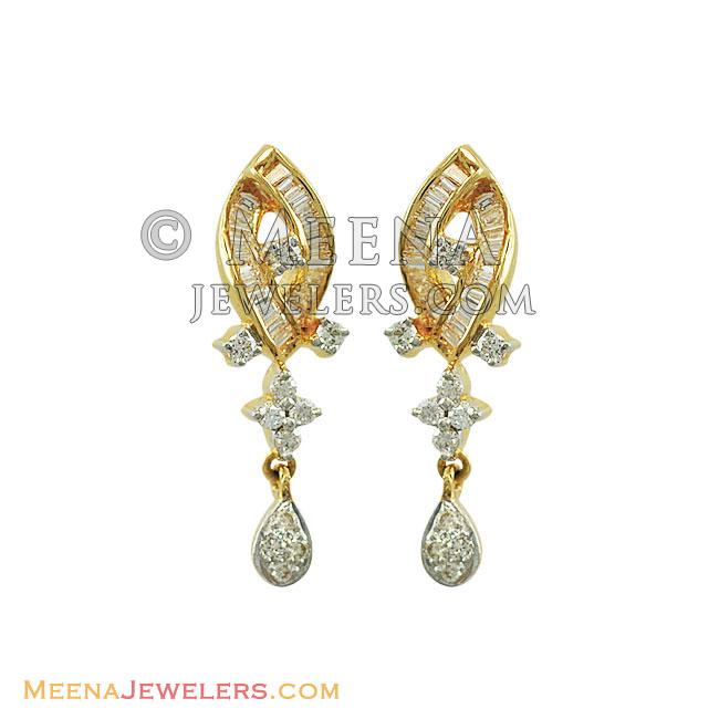 Sophisticated Diamond Earrings DiEr12094 18Kt Fancy Gold Earrings