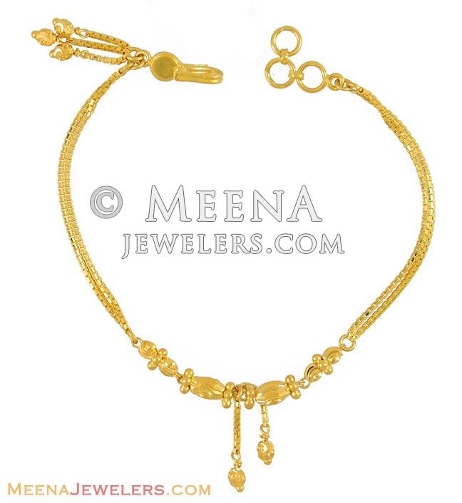 Indian Gold Bracelet (22Kt) BrLa11031 22 karat Gold Bracelet
