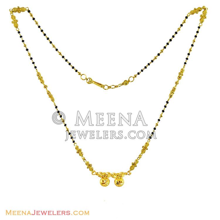 22k Mangalsutra in Gold ChMs12248 22K gold Mangalsutra with Nice
