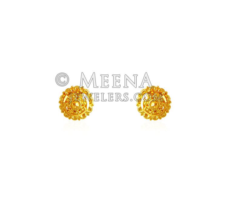 22k Gold Baby Earrings ergt19184 22K Gold baby earrings are