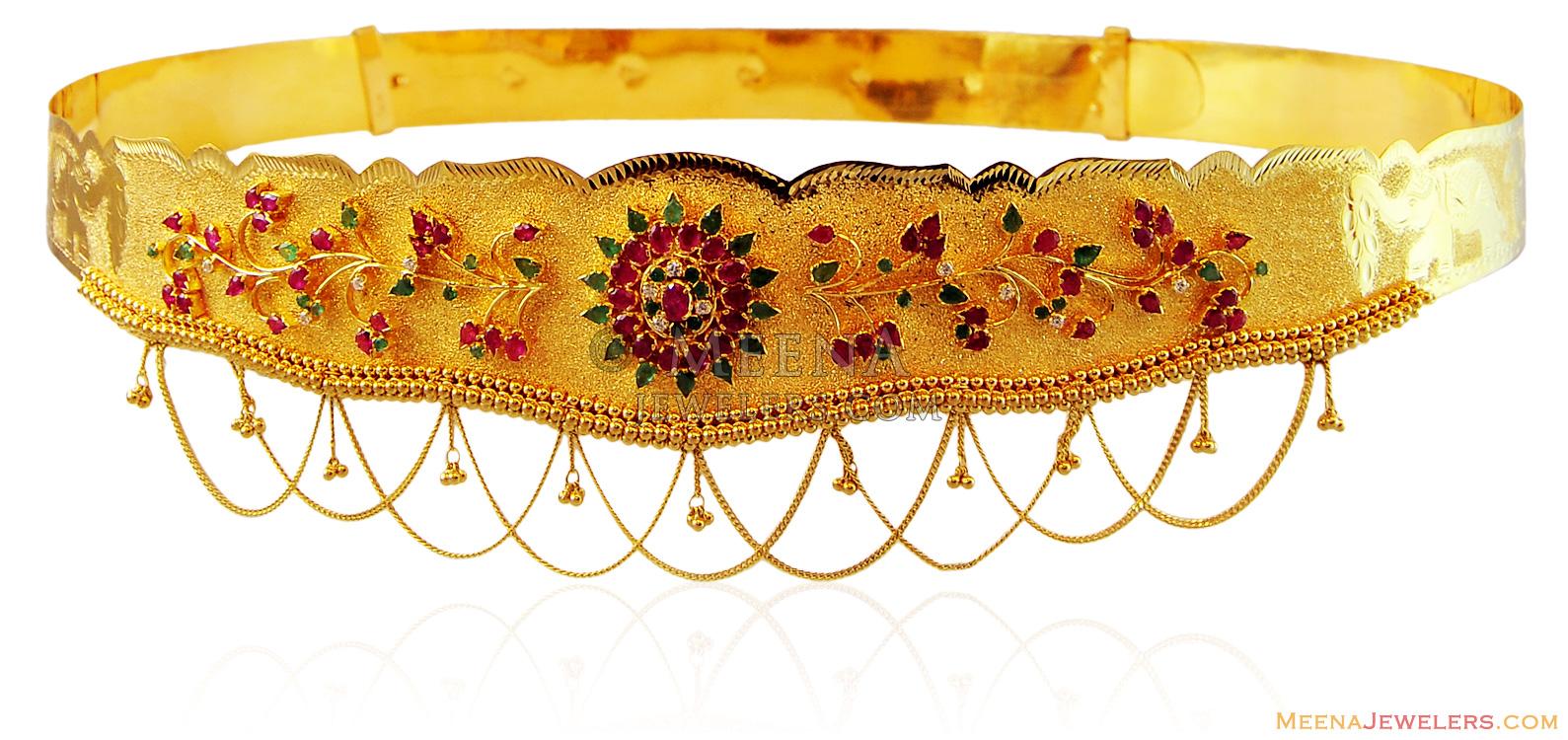 latest gold waist belt designs