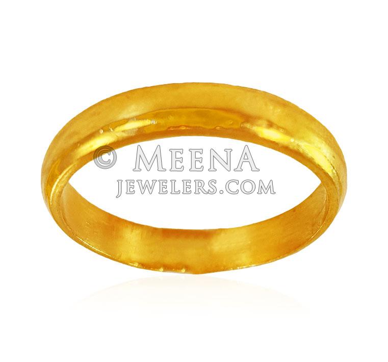 22K Gold Plain Band riwb22050 US 390 22kt Gold Plain Band. Gold