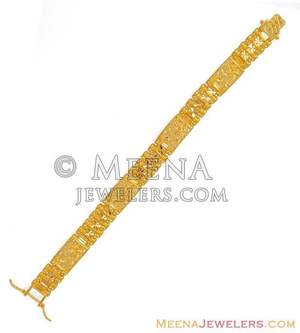 22Kt Gold Wide Ladies Bracelet BrLa6704 22Kt Gold Ladies Bracelet