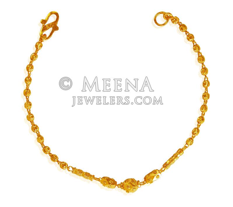 Ladies 22K Gold Bracelet brla19567 22K Gold bracelet for ladies