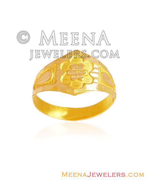 22K Gold Ring For Baby Boy BjRi15992 22K Gold Ring for boys