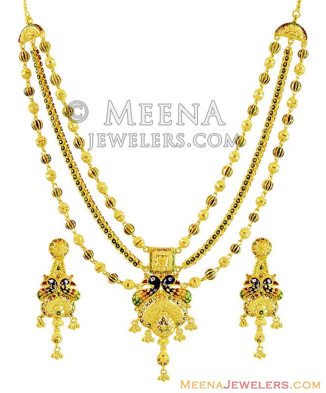 Peacock Style Layered Necklace Set main image 0