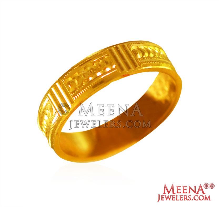 22K Gold Band RiWb27325 US 751 22Kt Gold Band is designed with