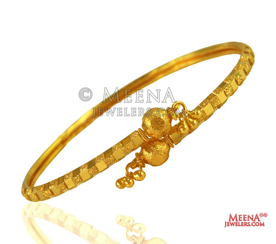 Fancy Cuff Style Ladies Kada 22k BaKa24430 22k Gold Fancy Ladies