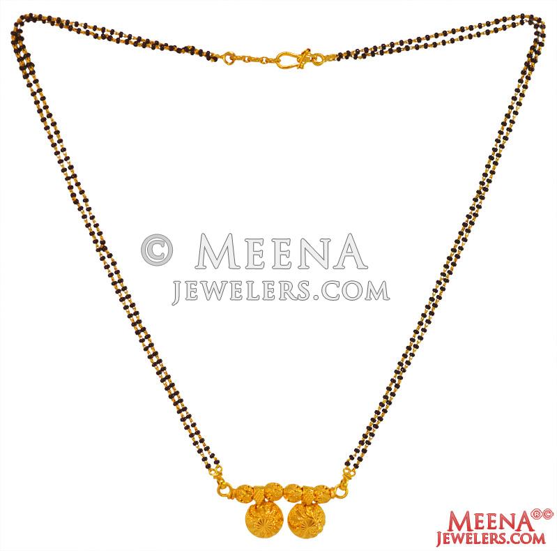 22 Karat Gold Mangalsutra chms26011 22Kt gold mangalsutra chain is