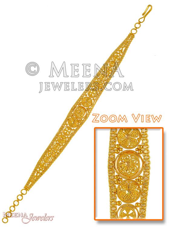 Ladies Fancy Bracelet BrLa3650 22kt Gold Ladies Fancy Bracelet with