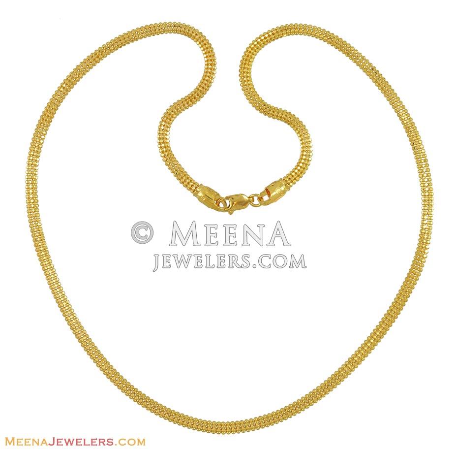 Yellow Gold Mens Chain (18 inches)